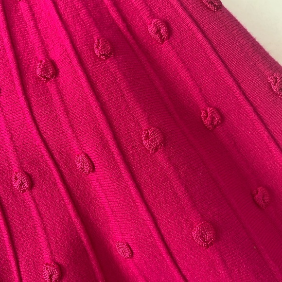 Shoshanna Hot Pink Knit Fit and Flare Dress - Picture 3 of 6